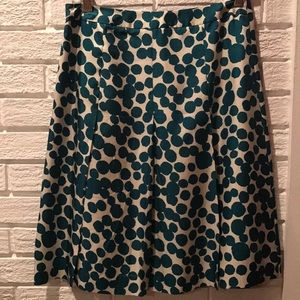 Banana Republic Pleated Silk Skirt